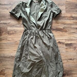 Vintage Army Green Romper